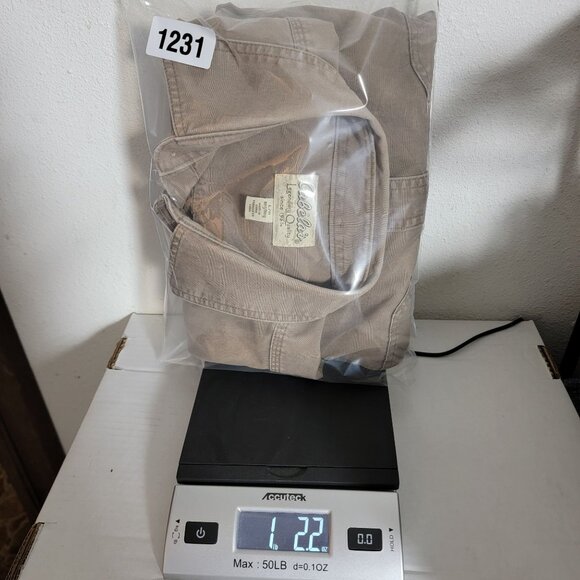 Cabelas Mens Shirt Sz L Button Down Short Sleeve Khaki Tan Classic Outdoor Wear - Picture 14 of 14